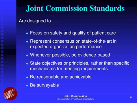 what are joint commission quality related standards